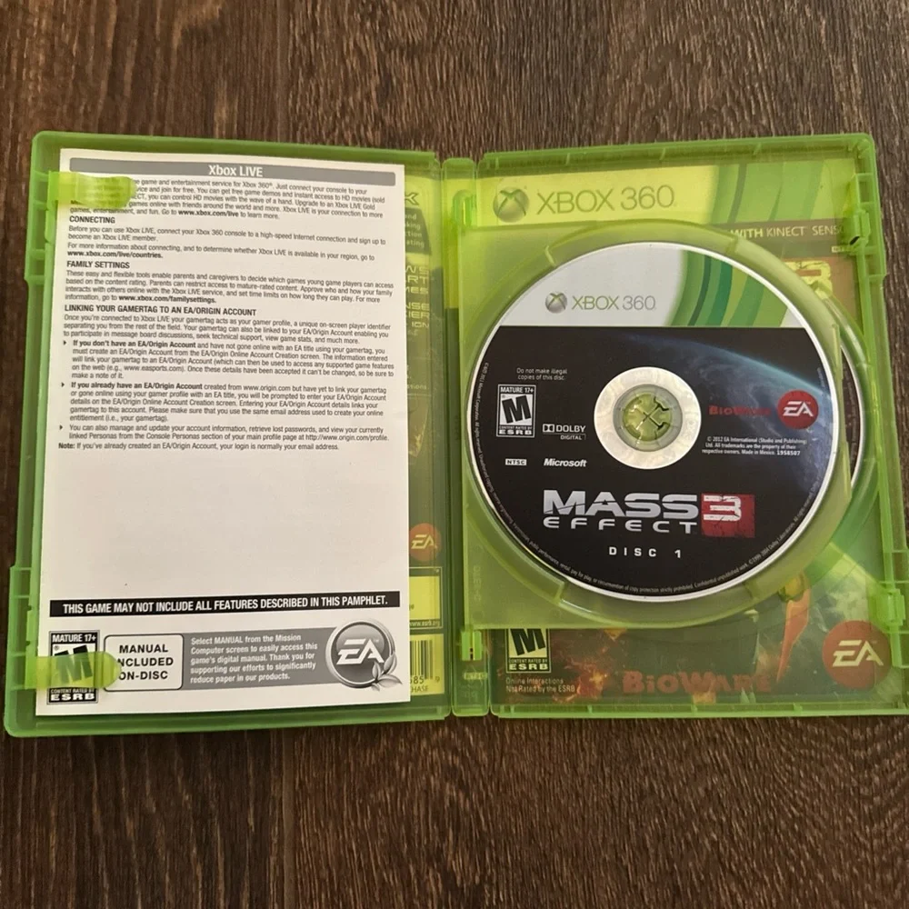 Microsoft Xbox 360 Green Video Game Collection